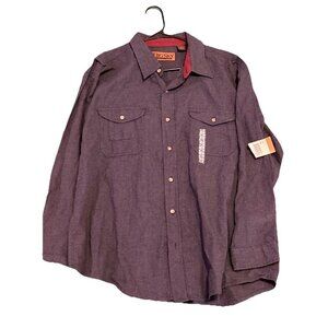 Big Sky Outfitters Shirt Men’s Size XL Gray Long Sleeve Button Up Cotton NEW